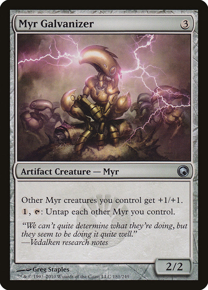 Myr Galvanizer [Scars of Mirrodin] | D20 Games