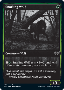 Snarling Wolf (486) [Innistrad: Double Feature] | D20 Games