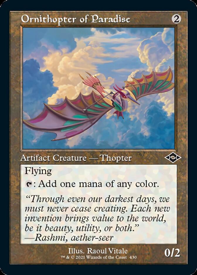 Ornithopter of Paradise (Retro Foil Etched) [Modern Horizons 2] | D20 Games