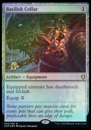 Basilisk Collar [Commander Legends: Battle for Baldur's Gate Prerelease Promos] | D20 Games