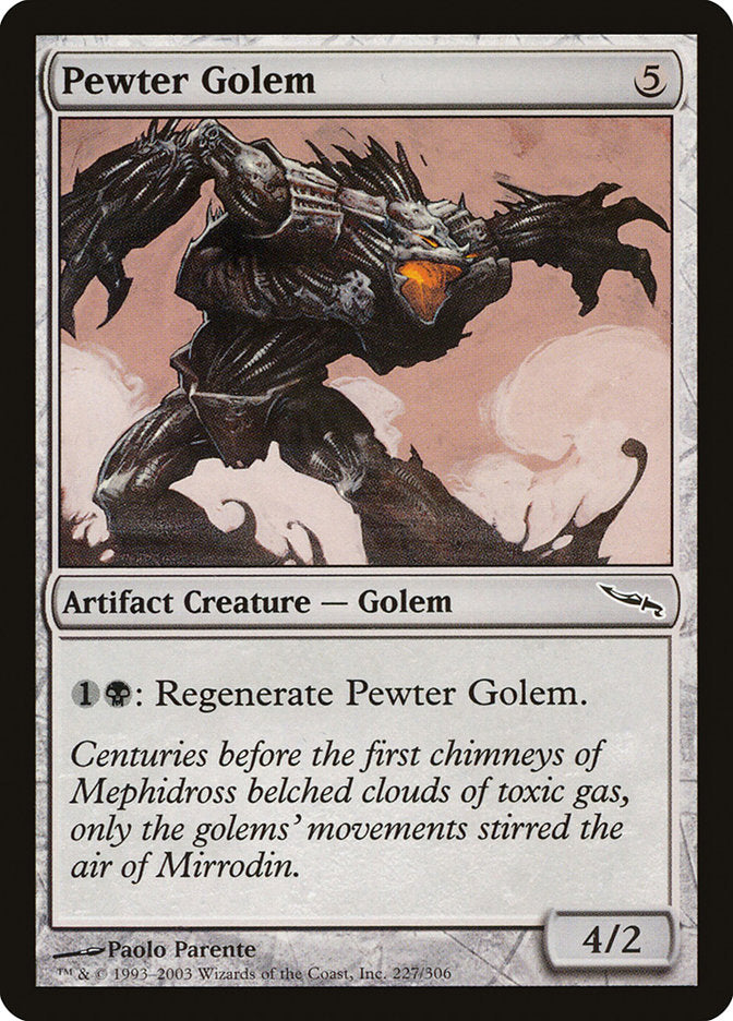 Pewter Golem [Mirrodin] | D20 Games