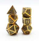 Alchemist Metals RPG Dice Set: Gold Metal Dice Foam Brain Games