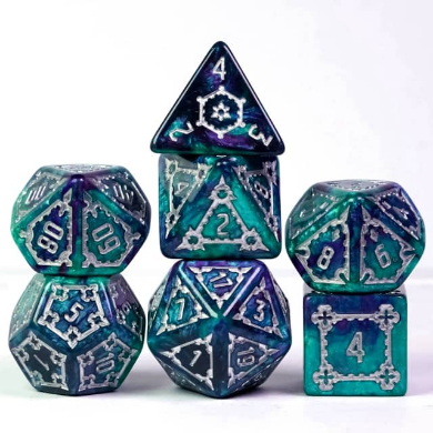 Huge Arcane Castle Dice Set - 25mm Plastic Dice Foam Brain Games | D20 Games