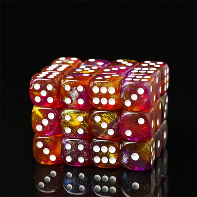 Atumnal Wrath - 12 piece Pip D6's Plastic Dice Foam Brain Games | D20 Games