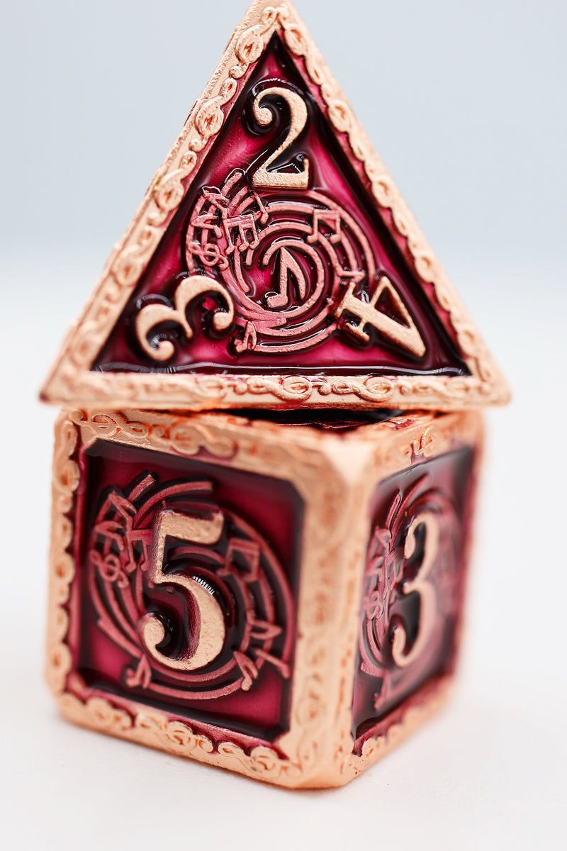 Bardic Song Allegro RPG Metal Dice Set Metal Dice Foam Brain Games