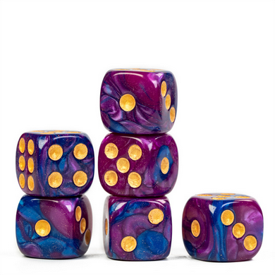 Between Dimensions - 12 piece Pip D6's Plastic Dice Foam Brain Games