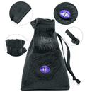 Black Leatherette Dark Mage Eye Dice Bag Dice Box Foam Brain Games