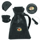 Black Leatherette Reptilian Eye Dice Bag Dice Box Foam Brain Games