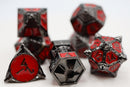 Dice 51: Blood Moon RPG Metal Dice Set Metal Dice Foam Brain Games
