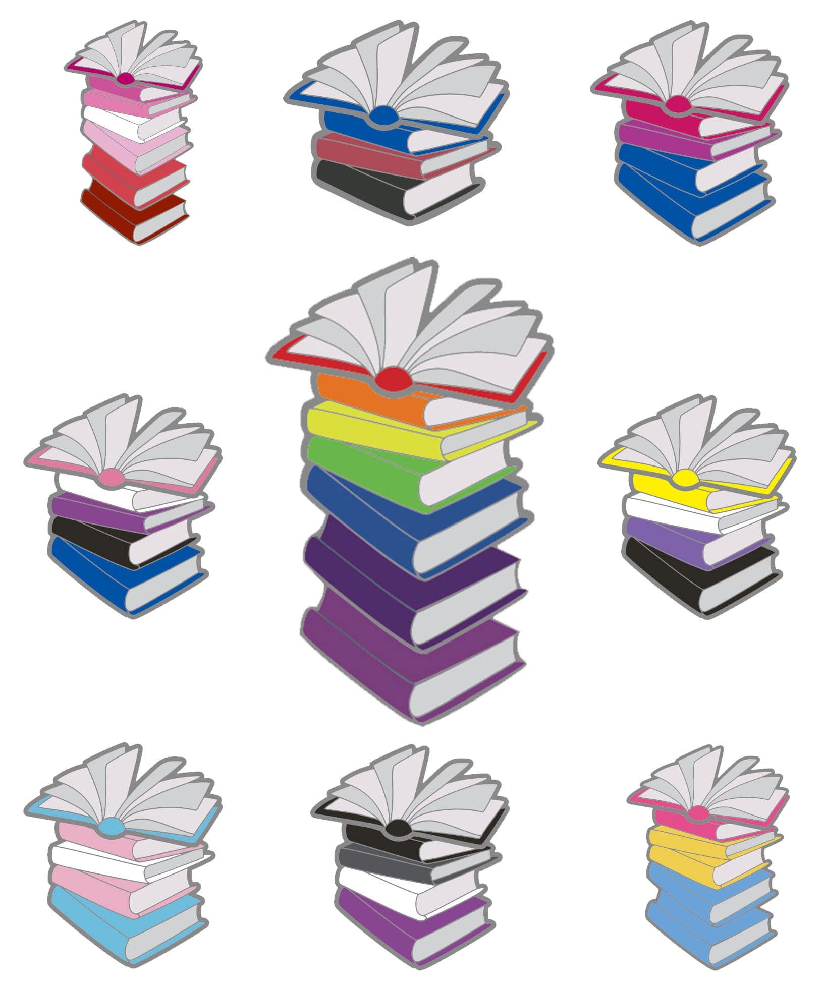 Pride Pins: Pride Books Enamel Pin Foam Brain Games | D20 Games