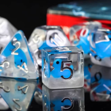 Bubble Bath Duck RPG Dice Set Plastic Dice Foam Brain Games | D20 Games