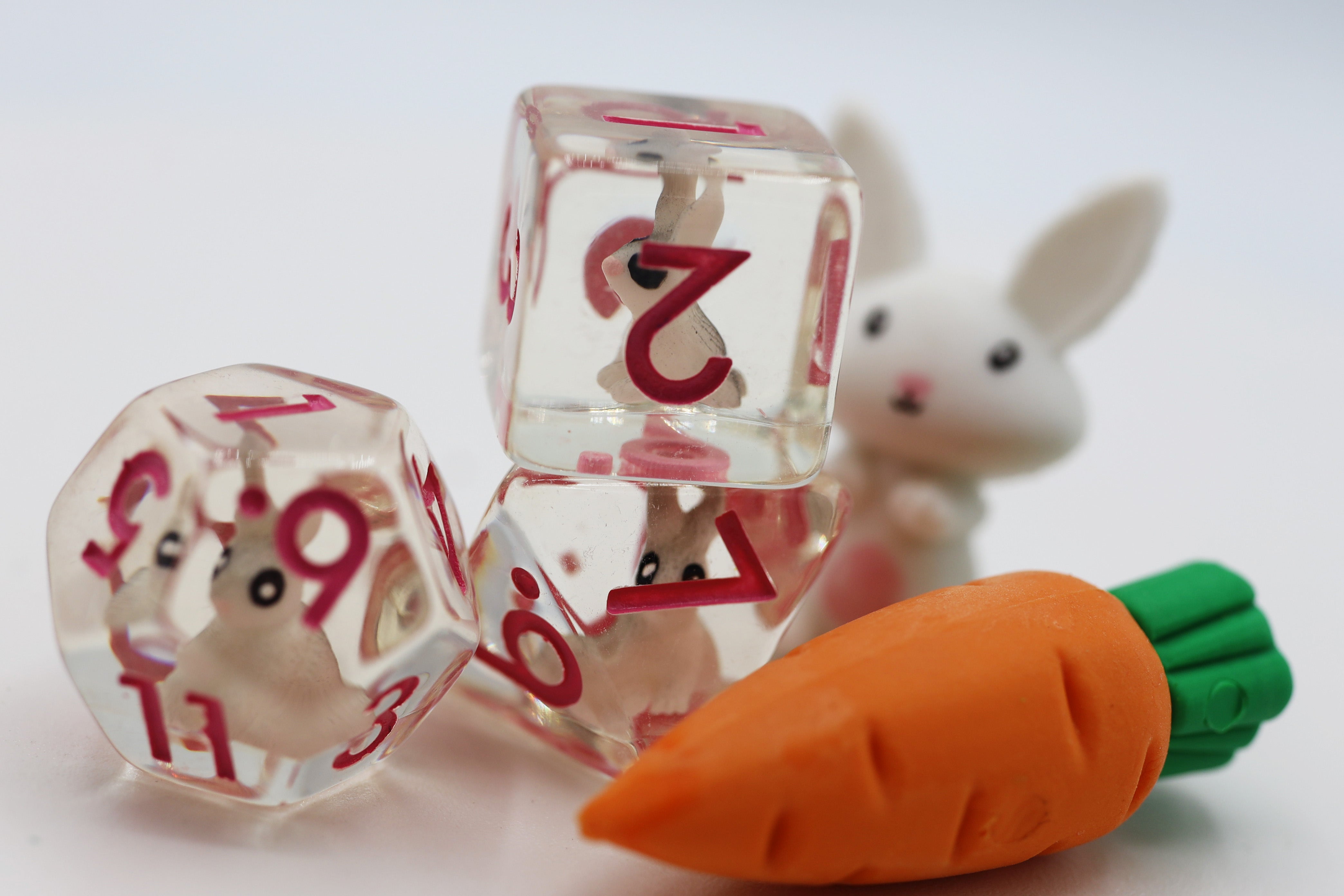 Backyard Bunny RPG Dice Set Plastic Dice Foam Brain Games | D20 Games