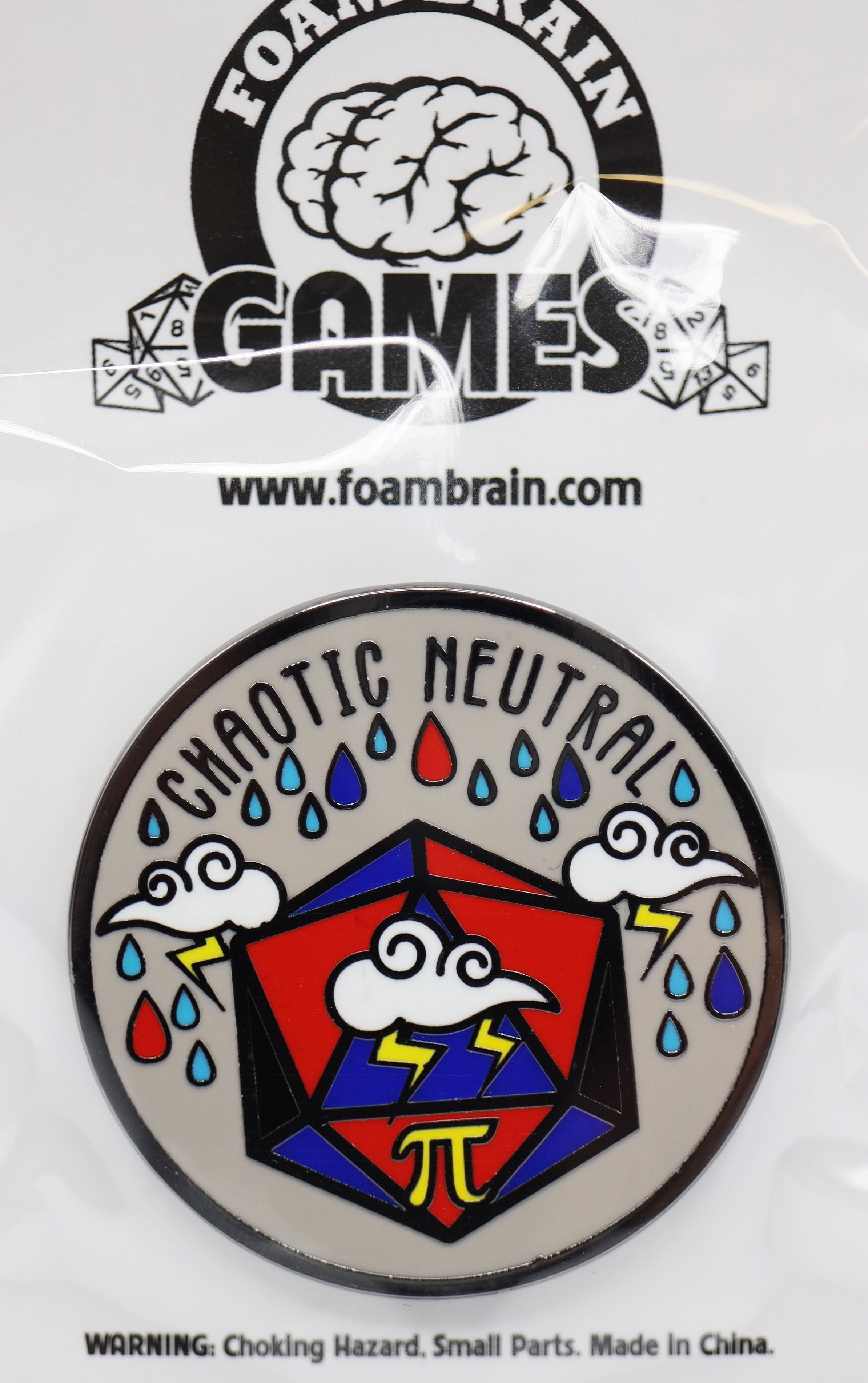 Pride Flag Alignment Pin: Polyamorous Enamel Pin Foam Brain Games | D20 Games