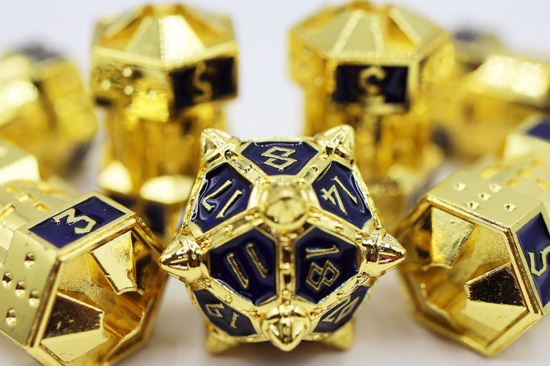 Dice 51: Cobalt Cosmos CCG Metal Dice Set Metal Dice Foam Brain Games