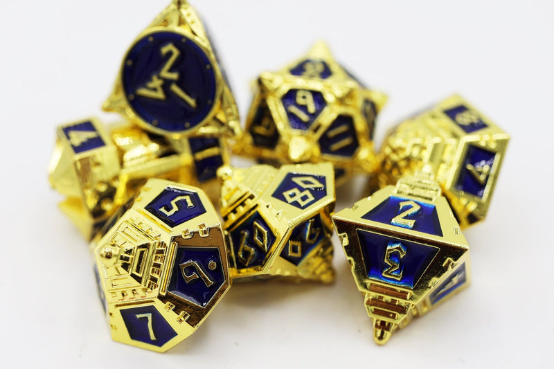 Cobalt Cosmos RPG Metal Dice Set