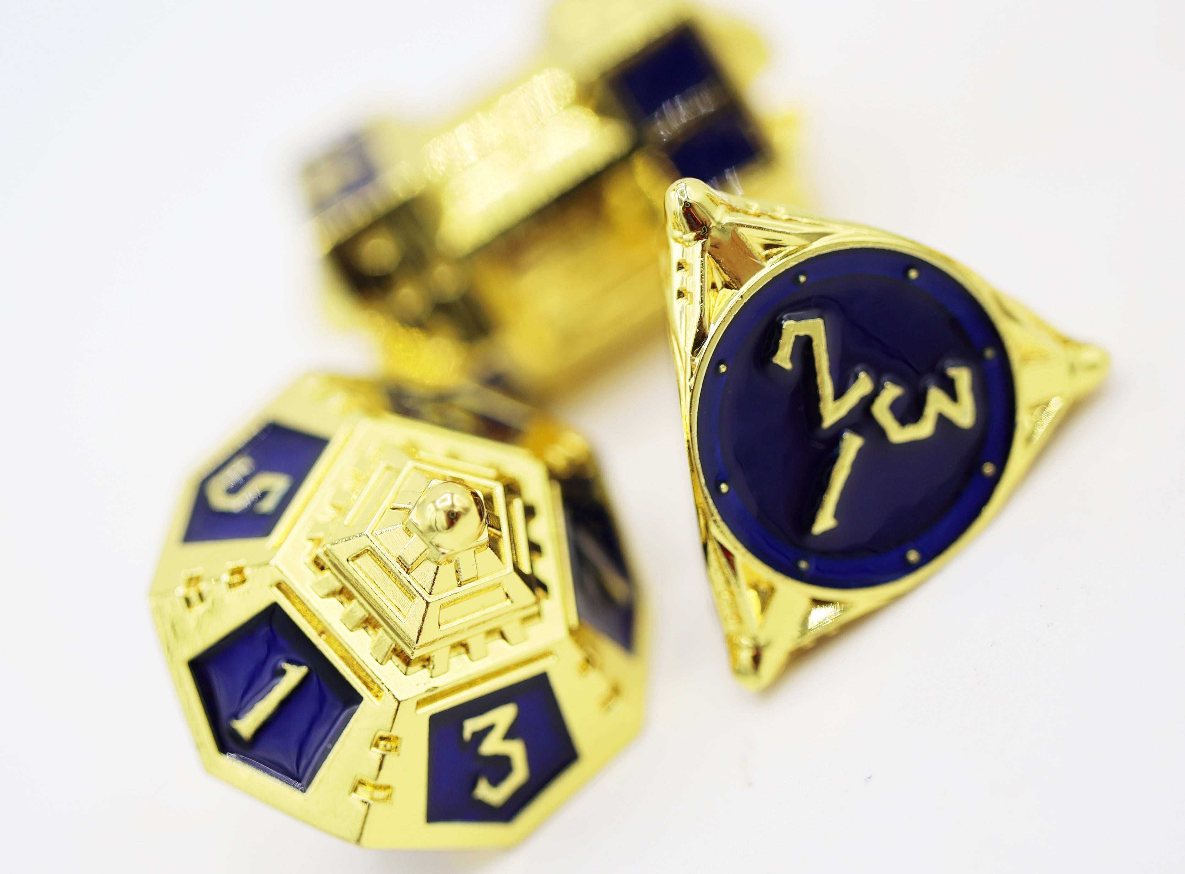 Dice 51: Cobalt Cosmos RPG Metal Dice Set Metal Dice Foam Brain Games | D20 Games