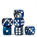 Cold Iron - 12 piece Pip D6's Plastic Dice Foam Brain Games