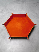 Orange Snap Dice Rolling Mat - Polygon