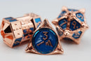 Dice 51: Copper-Lit Space RPG Metal Dice Set Metal Dice Foam Brain Games
