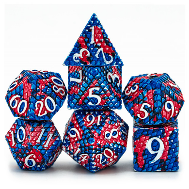 Coral Reef Dragon Scale Dice Set | D20 Games