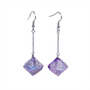 D10 Galaxy Earrings: Purple & Black  Foam Brain Games