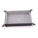 Table armor Folding Dice Tray - Light Grey Velvet