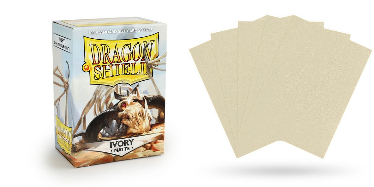 Dragon Shield Matte Ivory Sleeves | D20 Games