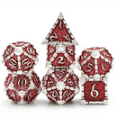 Dagger of Venom: Silver Ruby RPG Metal Dice Set