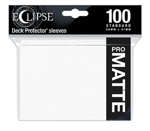 Eclipse Deck Protector Sleeves Matte: Artic White