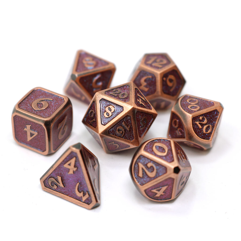 Dreamscape Desert Melody Metal RPG Dice | D20 Games