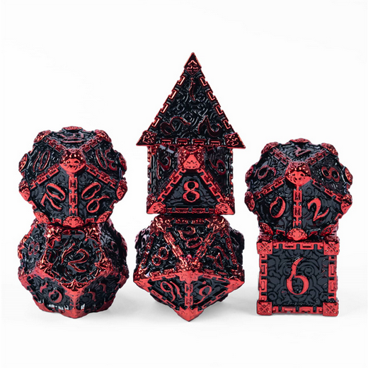 Dagger of Venom: Magma RPG Metal Dice Set Metal Dice Foam Brain Games | D20 Games