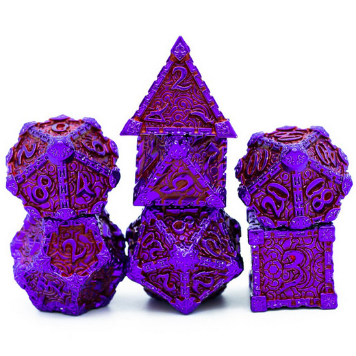 Dagger of Venom: Mauveine RPG Metal Dice Set Metal Dice Foam Brain Games | D20 Games