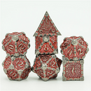 Dagger of Venom: Nightmetal and Garnet RPG Metal Dice Set Metal Dice Foam Brain Games