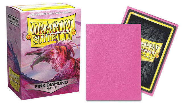 Dragon Shield Matte Pink Diamond Sleeves | D20 Games