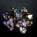 7 Piece Dice Set - Elessia Moonstone Deepwalker with Gold