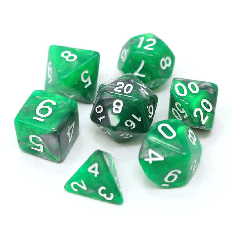 Emerald Ore RPG Dice Set