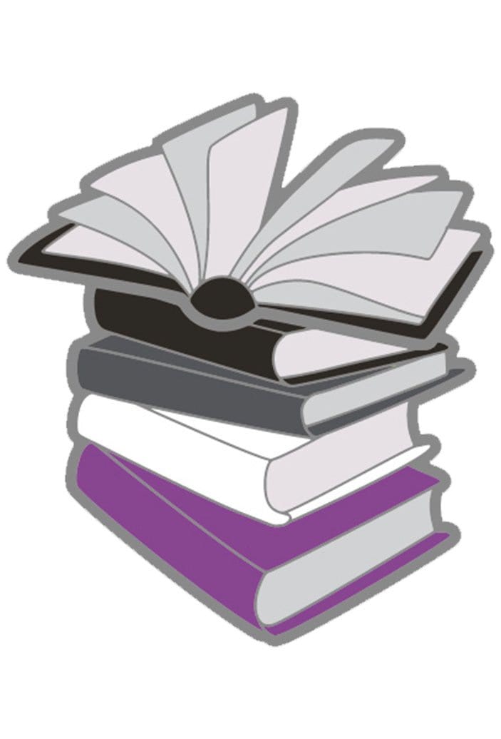 Pride Pins: Pride Books Enamel Pin Foam Brain Games | D20 Games