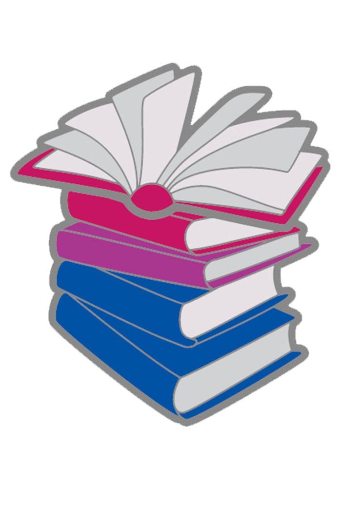 Pride Pins: Pride Books Enamel Pin Foam Brain Games