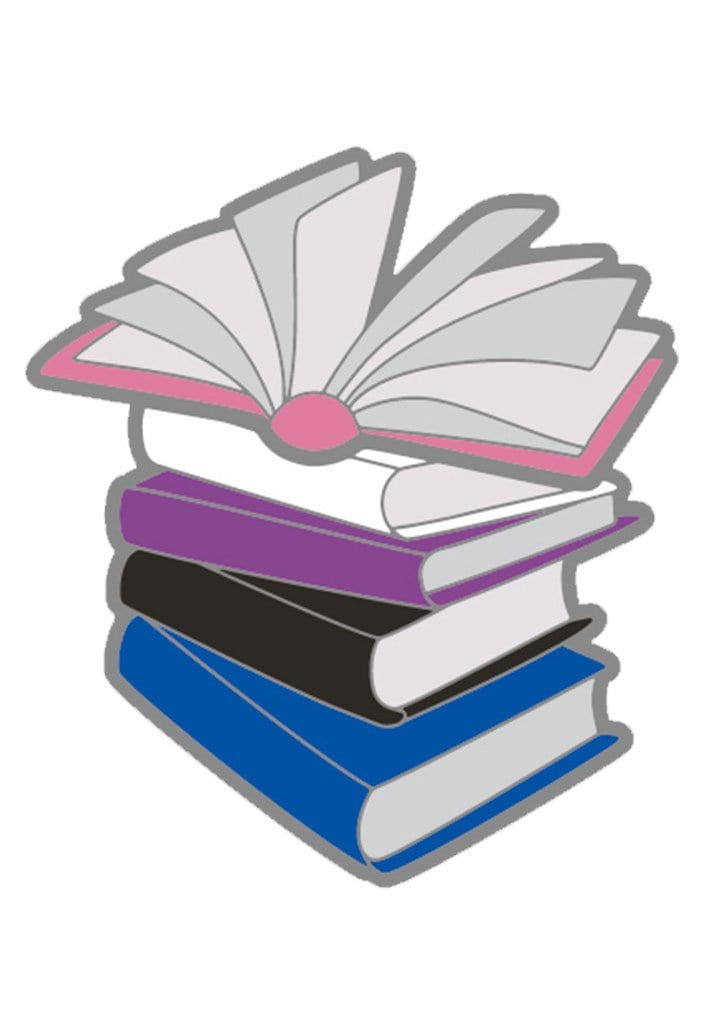 Pride Pins: Pride Books Enamel Pin Foam Brain Games | D20 Games