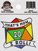 Thats How I Roll Sticker: Rainbow Pride Stickers Foam Brain Games