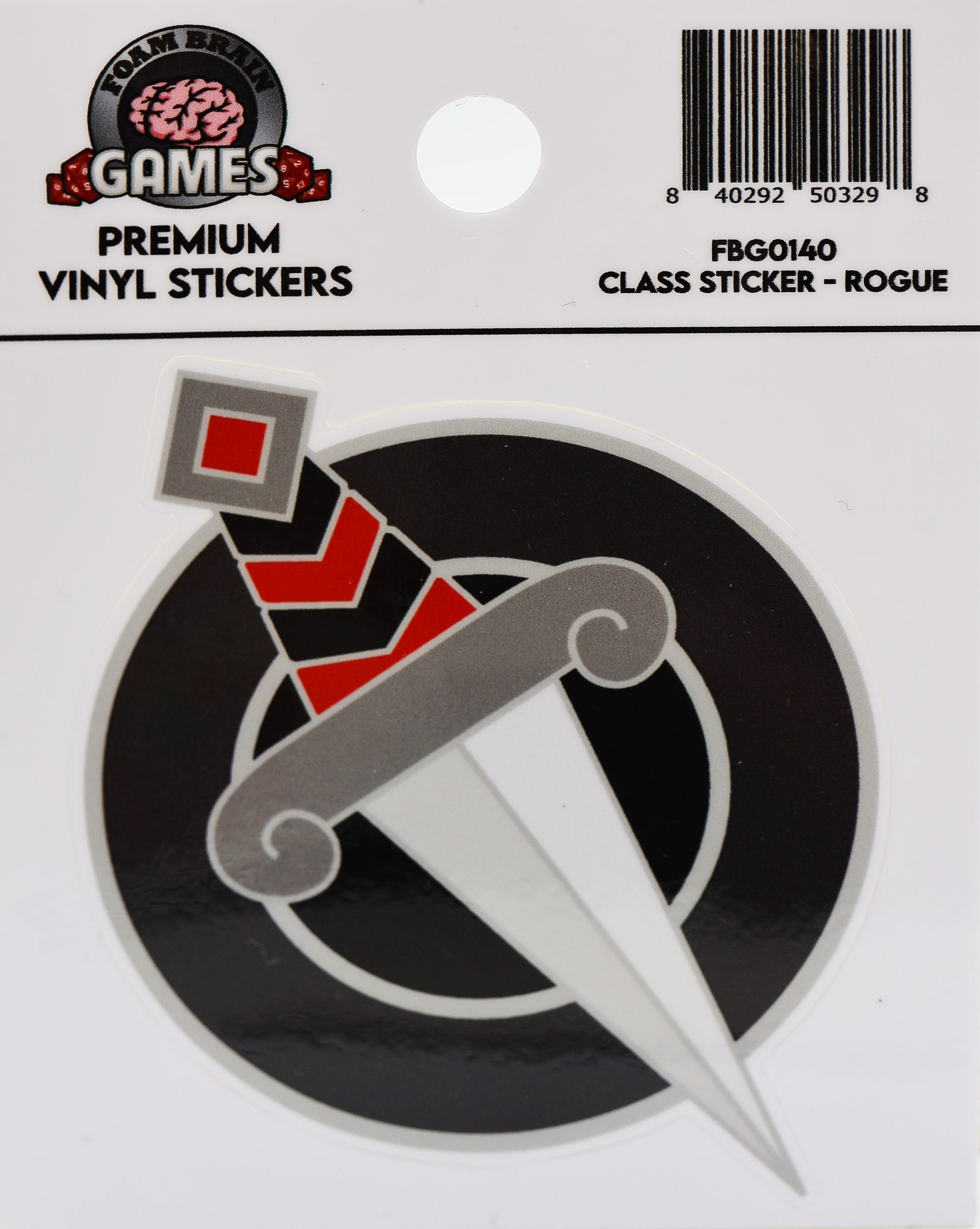 Class Sticker: Rogue Stickers Foam Brain Games | D20 Games