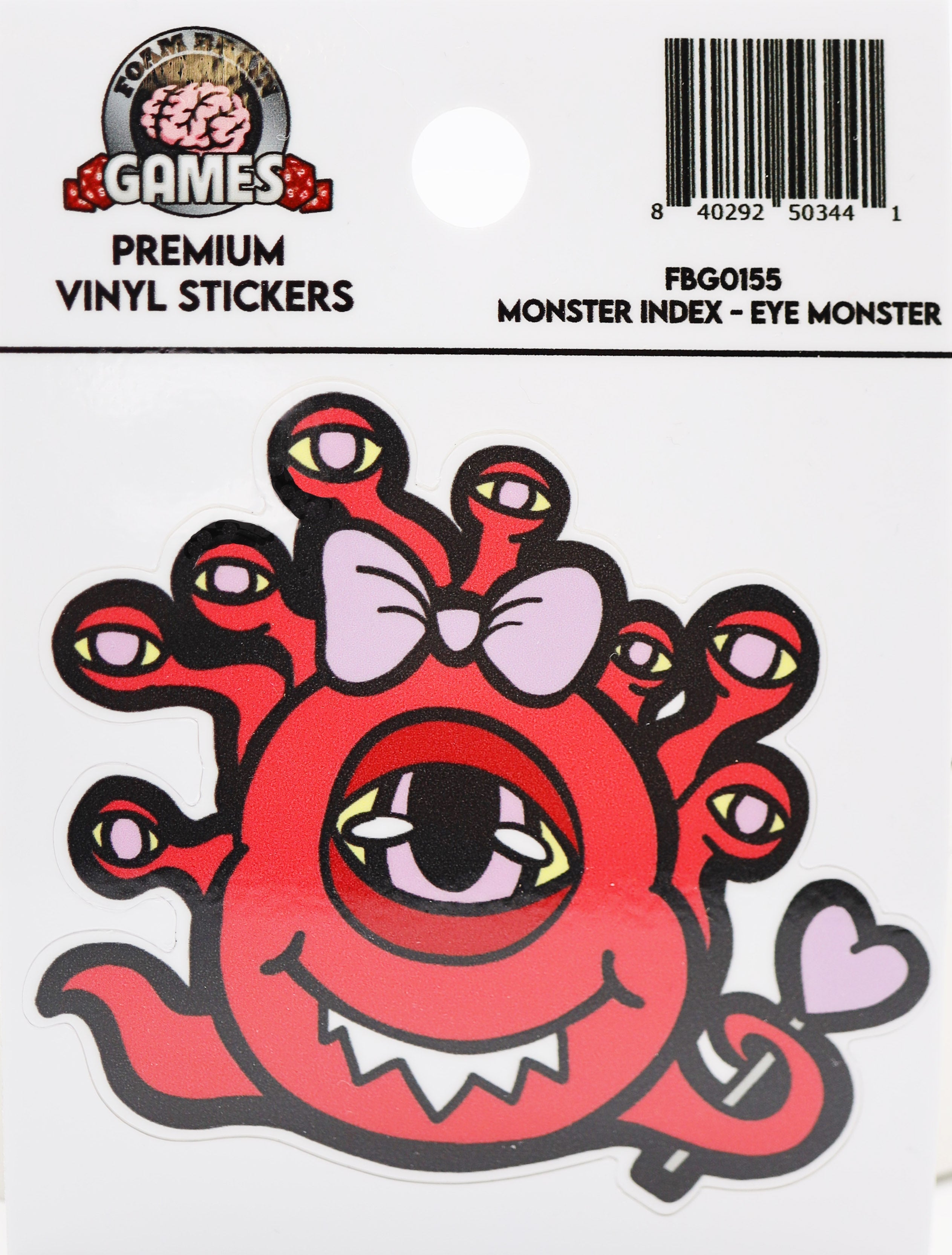 Monster Index Sticker: Eye Monster  Foam Brain Games | D20 Games