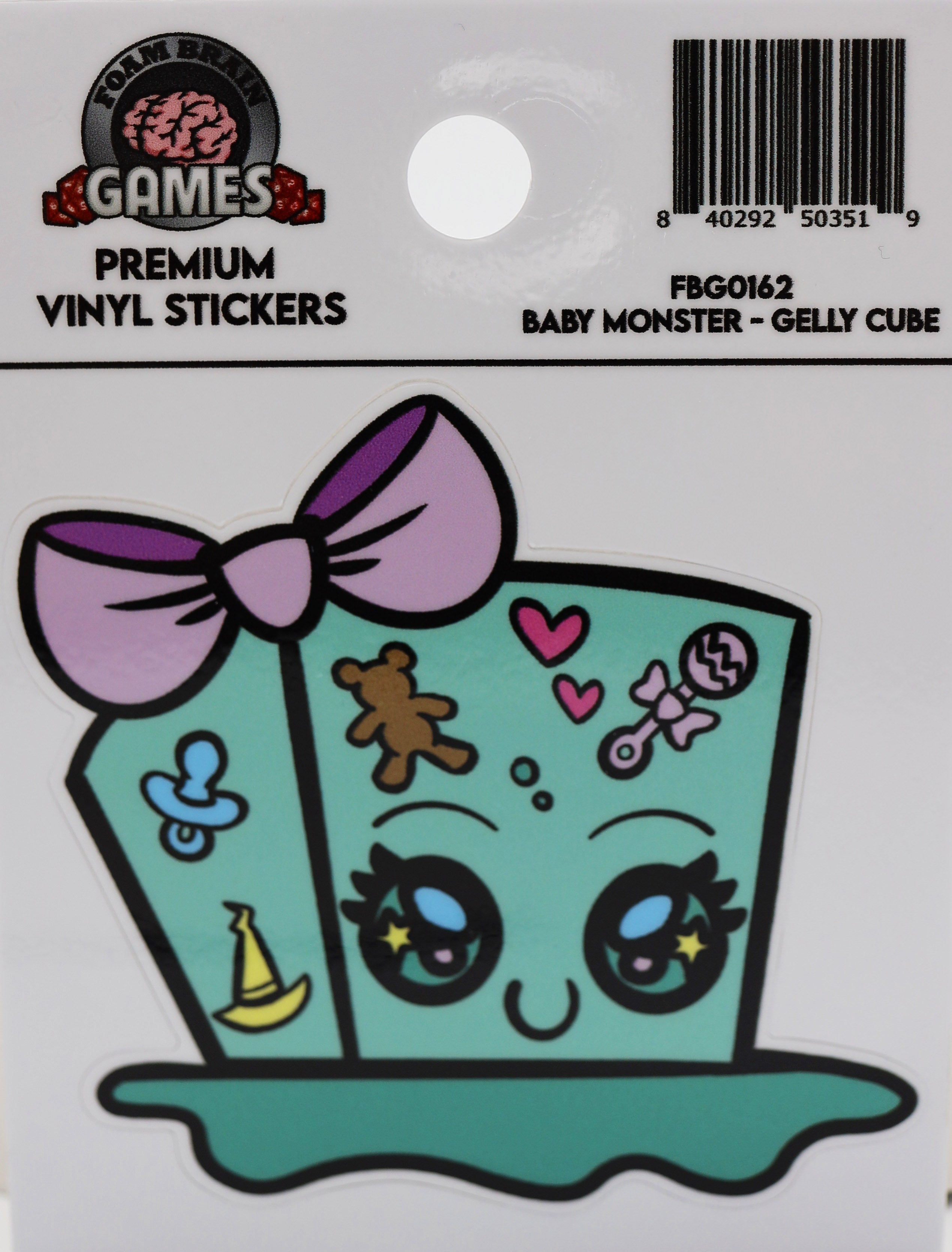 Baby Monster Sticker: Gelly Cube Stickers Foam Brain Games | D20 Games