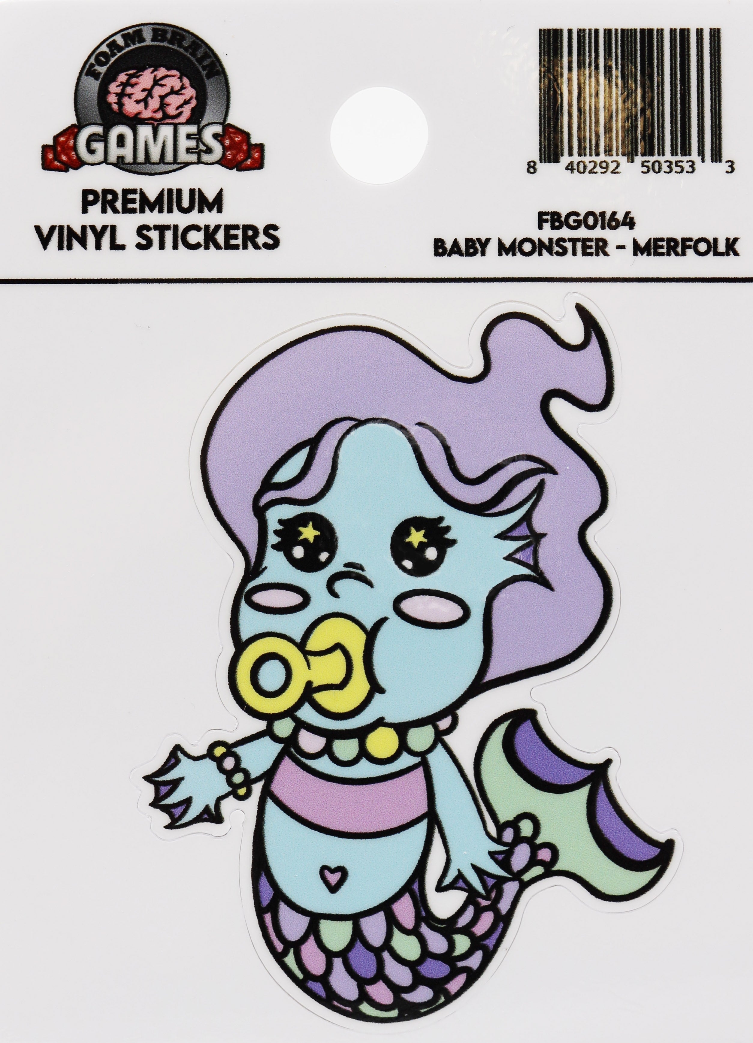 Baby Monster Sticker: Merfolk Stickers Foam Brain Games | D20 Games