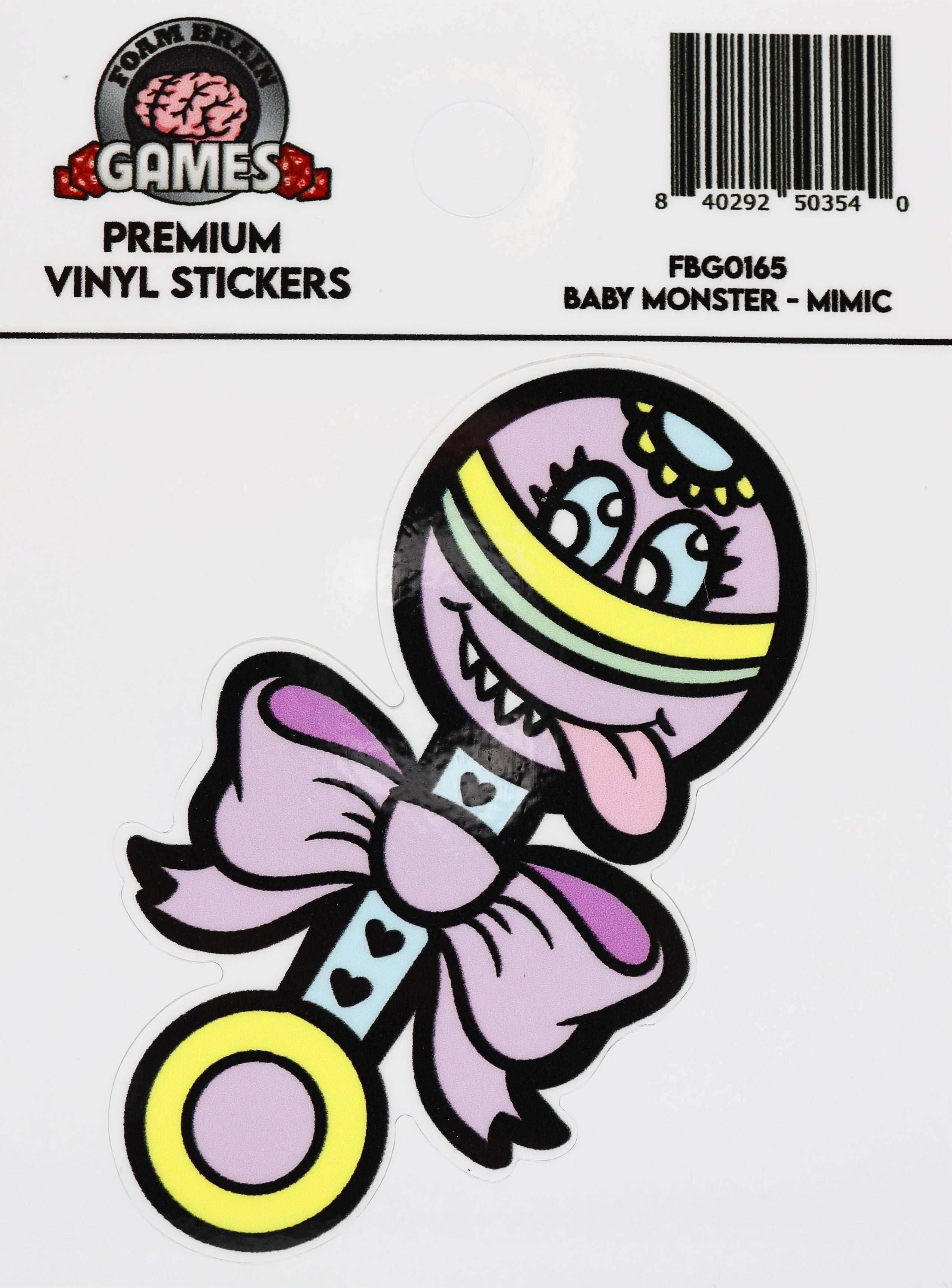 Baby Monster Sticker: Mimic Stickers Foam Brain Games | D20 Games