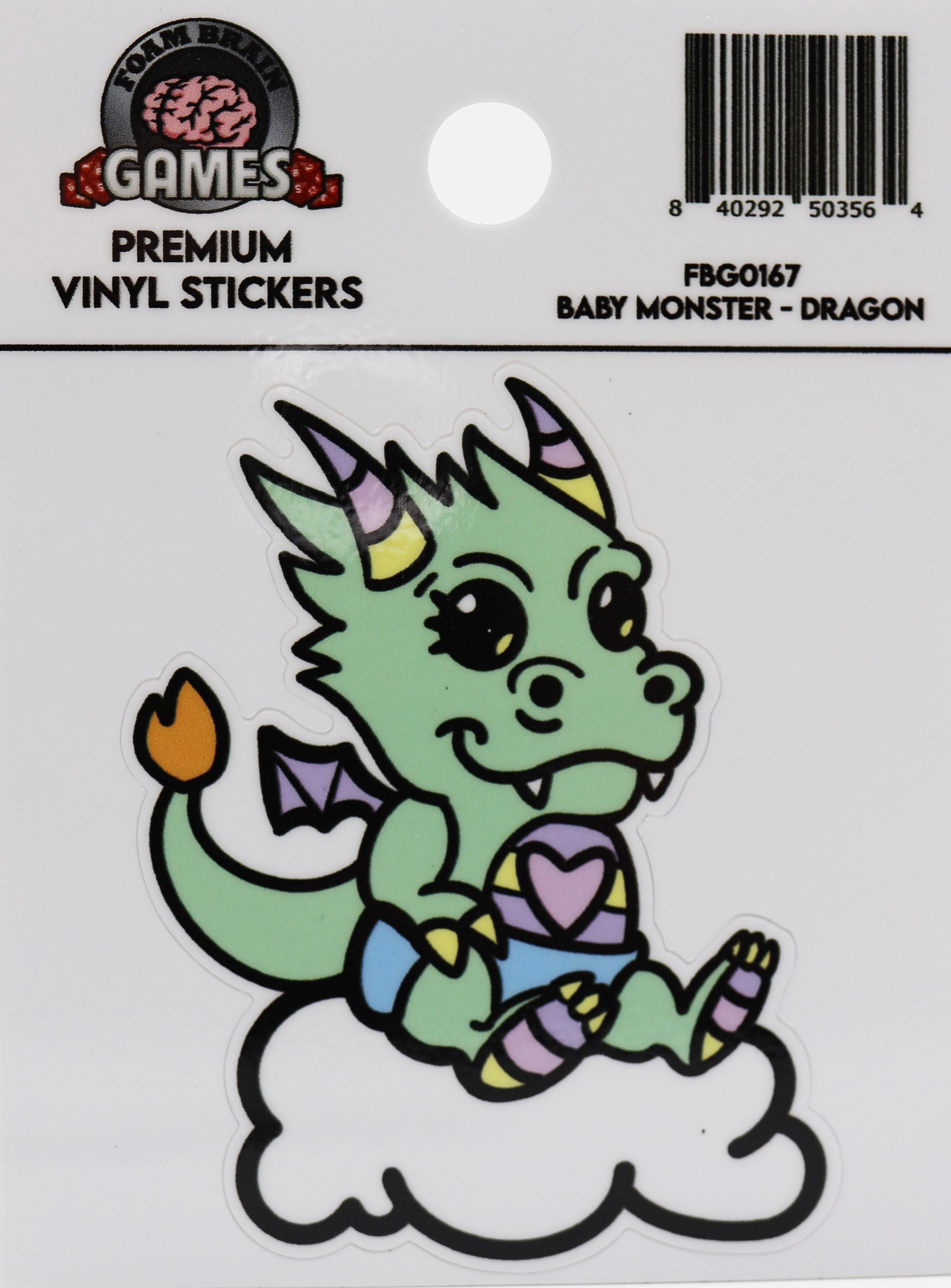 Baby Monster Sticker: Dragon Stickers Foam Brain Games | D20 Games