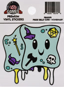 Pride Gelly Cube Sticker: Nonbinary Stickers Foam Brain Games