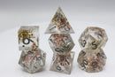 Winter Meadow Sharp Edge Resin RPG Dice Set