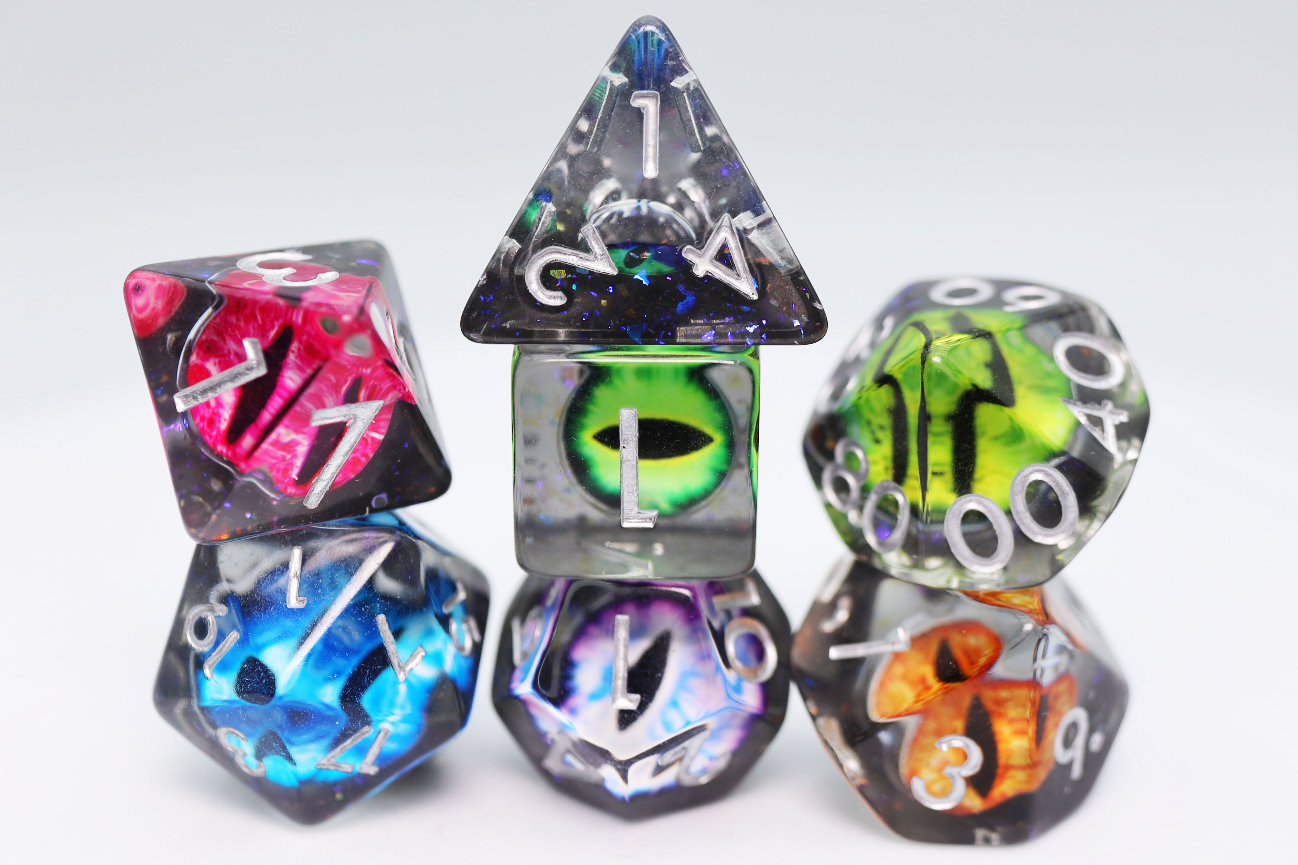 The Collection RPG Dice Set Plastic Dice Foam Brain Games | D20 Games
