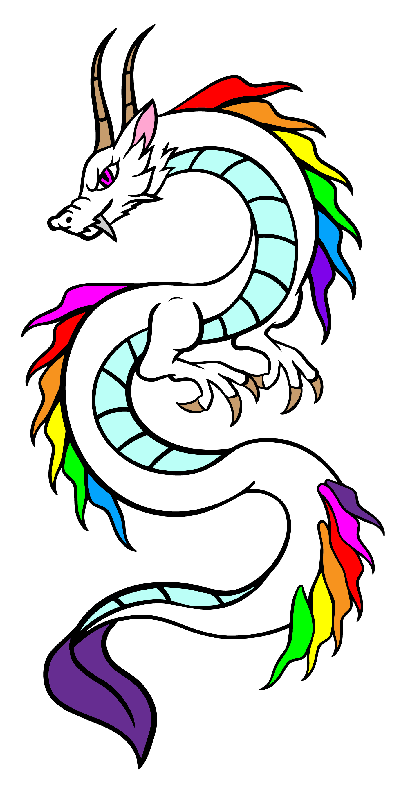Pride Dragon: Rainbow Enamel Pin Foam Brain Games | D20 Games